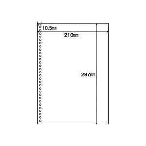（まとめ）マルチプリンタ帳票（FSC森林認証紙） A4白紙30穴 100枚入×5冊 便利なマルチプリンター用紙 FSC認証のA4白紙30穴100枚入り×5冊セット コンピュータ帳票に最適