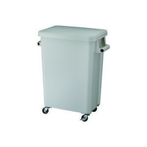 リス 厨房用キャスターペール70L グレー GGYK005 プロ仕様の厨房用大型 大きい キャスターペール、容量70リットル 使いやすいグレー色で、作業効率もアップ キッチン 台所 をスマートに整理整頓しましょう|夢の小屋