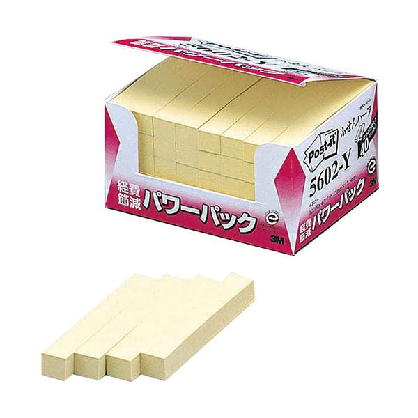 3M Post-it ポストイット 再生紙パワーパック ふせんハーフ 3M-5602-Y エコな再生紙で作られたハーフサイズのポストイット 持ち運びも簡単で、忘れ物や予定を効率的に整理 色鮮やかなふせんでアイデアやリマインダーを目立たせよう 環境に優しい選択をしたい方におすすめ