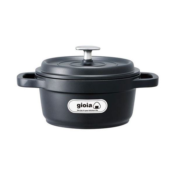 万年 gioia ごはん鍋16cm XB-16GBK 美味しさが広がる16cmのお米を炊く鍋 幸せなごはん鍋16cm｜夢の小屋