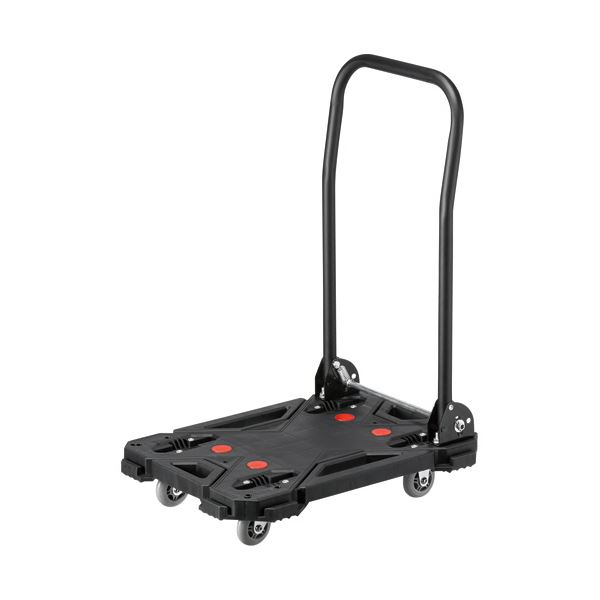 取っ手つき台車 小 80kg荷重 CART-FA8HBK 1台 便利な取っ手付きの小型台車で、最大80kgの荷物を楽々運べる 使いやすさと耐久性を兼ね備えた便利アイテム、取っ手つき台車 小型モデル