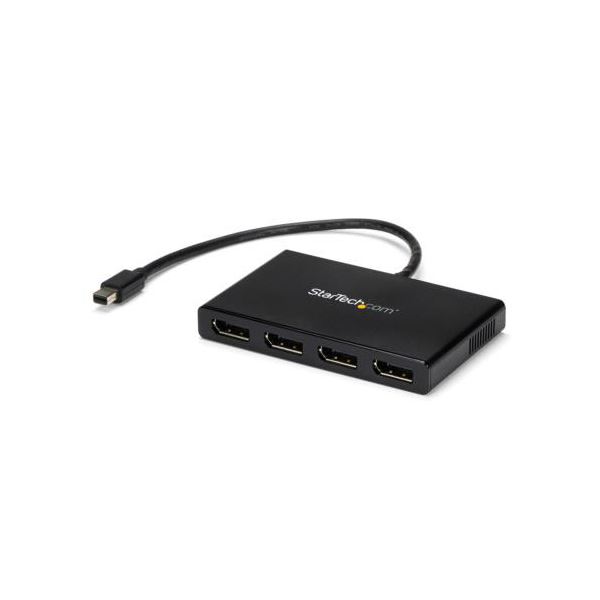 StarTech.com MSTハブ マルチモニタースピリッタ 4K対応 ミニディスプレイポート-ディスプレイポート×4口Windows用 ブラック MSTMDP124DP 1個 黒 4K対応のマルチモニタースプリッター ミニディスプレイポートを4口に分岐して、複数のディスプレイを接続可能 Windows対応で 13,297円