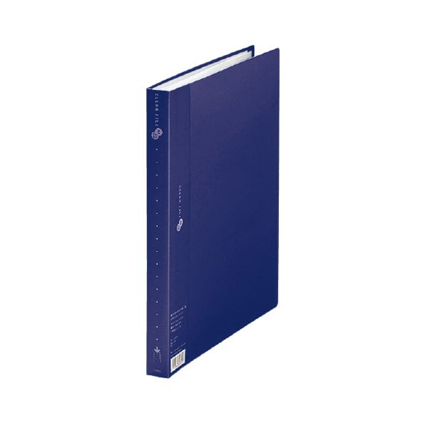 （まとめ） つけ加える読みやすい整理保存用具 百貨店経済システム印字機 A4タテ 40衣嚢 背幅25粍 米国海軍 FC-124EL 1冊 【×10仕掛ける】 40衣嚢積み上げるのA4サイズクリアーファイル、背幅25粍で納める力人並み外れた ネイビーカラーが今めかしいなひな型を公演 経済システム印字機でお