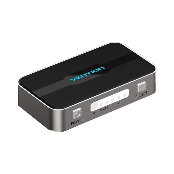 ベンション HDMIスイッチャー 3 In／1 Out グレー AF-2403 1台 4K対応 HDMI切替器 3入力1出力 シンプル操作で快適な映像切替体験を提供するグレーのスイッチャー 1台