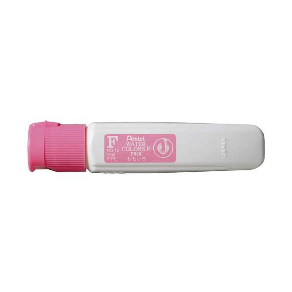 （まとめ） ぺんてる水彩えのぐ エフ水彩 ポリチューブ入 単色 12ml ももいろ WFCT15 1セット（5本） 【×5セット】 美しい色彩を楽しむ 12mlの水彩えのぐがポリチューブに入って登場 柔らかな桃色のWFCT15が1セットに5本 豊富な色彩で創作の幅が広がる