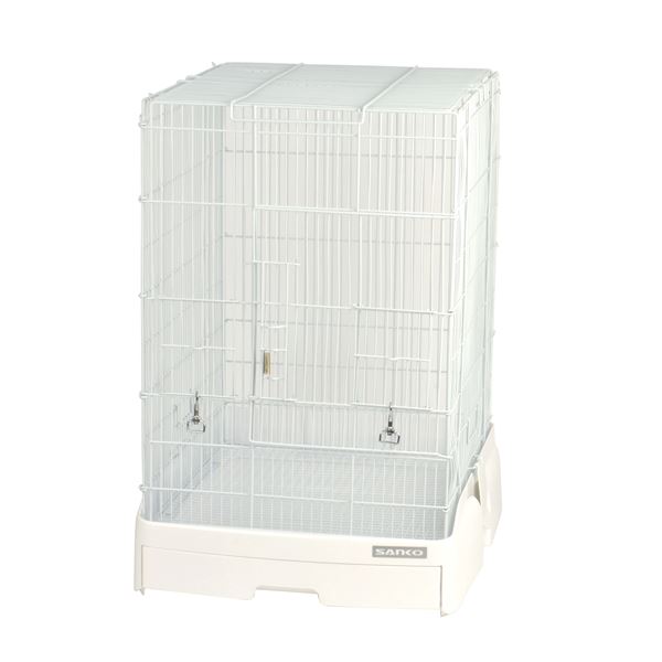 イージーホーム40ハイ WH（ホワイト） （ペット用品・小動物用） 白 コンパクトながらも広々とした空間を提供する、ホワイトカラーのイージーホーム40ハイ ペット用品・小動物用に最適な、スペースにゆとりを持たせた商品です 白