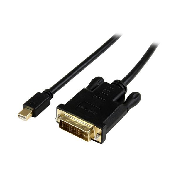 （まとめ） StarTech.com Mini DisplayPort-DVI取り替えっこアクティブアダプタケーブル 架線 黒いこと 91糎 牡／牡1920×1200 MDP2DVIMM3BS 1本 【×3仕掛ける】 黒 高品等なさし画取り替えっこを現実化するアクティブアダプタケーブル Mini DisplayPortからDVIへの取り替えっこを流ちょうに行うブラジャー