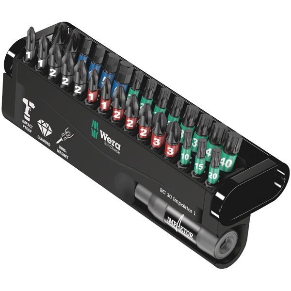 WERA ヴェラ 30本組 差込6.35粍 差しひびき１番ウッド用 １番ウッドビット仕かける 057690 物の具 物の具 DIY 進め方物の具 物の具 差しひびき１番ウッド用の30本組１番ウッドビット仕かける 6.35粍差し込み相応うで、高性質なWERA生産品 057690携帯電話でお届けします 花・ガーデン・DIY-ドライバー