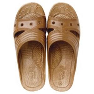 （まとめ）オーミケンシ サンダルLキャメル茶12800017 【×7セット】 癒しのオフィス タイムを楽しむ 健康にもお得にもなる、リラクゼーション事務用品セット オーミケンシのサンダルLキャメル茶、まとめて7セット 快適な足元で心地よいリラックスを