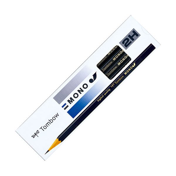 【5セット】 トンボ鉛筆 鉛筆 モノJ 2H 1ダース(12本) Tombow-MONO-J2HX5 幅広い用途に対応する2H硬度の鉛筆12本セット 使いやすく耐久性も兼ね備えた高品質な鉛筆 5セットのお得なパッケージでお届け 事務作業から学習まで幅広く活躍