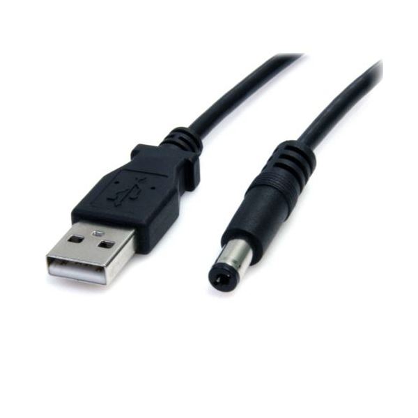 （まとめ） StarTech.com USB-5V DC電源供給ケーブル 配線 2m DCプラグ（外形5.5m／内径2.1mm） ブラックUSB2TYPEM2M 1本 【×3セット】 黒 USB給電ケーブル2m、5.5mm外径2.1mm内径DCプラグ付き ブラックカラーで3本セット USB2TYPEM2M 便利な電源供給ケーブルをお得にまと