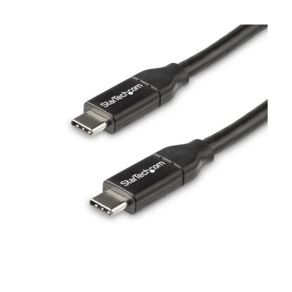 （まとめ） StarTech.com USB2.0 Type-Cケーブル 配線 給電充電対応 TypeC（オス）-TypeC（オス） 0.5m ブラックUSB2C5C50CM 1本 【×3セット】 黒 高速充電対応のUSB Type-Cケーブルセット データ転送もスムーズで充電も急速 信頼性の高いアイテムで使いやすく耐久性も兼