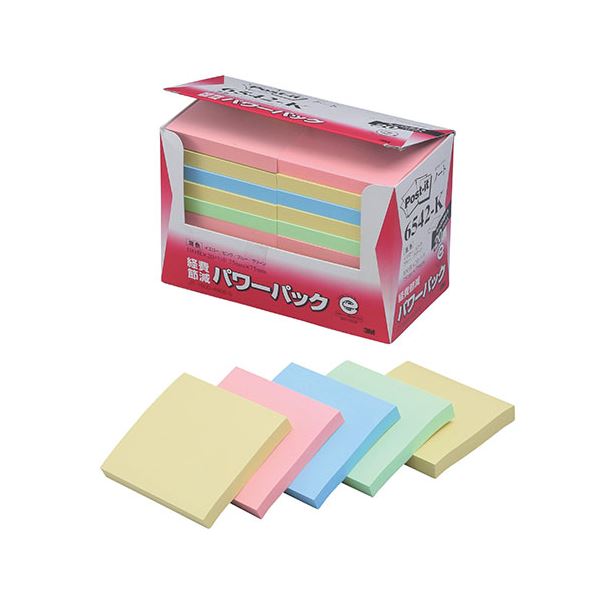 3M Post-it ポストイット 再生紙パワーパック ノート 3M-6542-K エコフレンドリーな再生紙で作られたパワフルなノート 思いを貼り付け、アイデアを膨らませる3M-6542-K