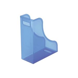 （まとめ） ボックスファイルキャパティ FB-E6クリアBL【×20セット】 オフィス 事務用 の整理整頓に最適 透明なファイルボックスでスッキリ整理 収納 まとめてお得な20セット