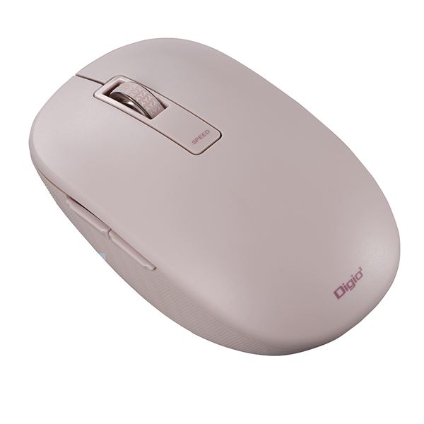 Digio2 Bluetooth 静音マウス 5ボタン/BlueLED [h34] MUS-BKF219P ピンク 集中力を高める、静音設計のBluetoothマウス 5つのボタンと青色LEDを搭載し、高さ34mmで操作性も抜群 ピンクカラーで女性にもおすすめ