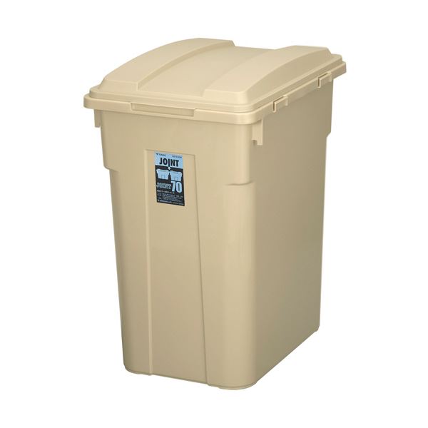 新輝合成TONBO 連結カラー分別ペール 70L カーキベージュ 02065-1 1台 新しい光を放つ、つながるカラー分別ペール 70リットルの大容量 大型 で、カーキベージュの色合いがおしゃれな1台 使いやすさとデザイン性を兼ね備えた、便利なアイテムです