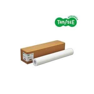 （まとめ）TANOSEE 普通紙ロール（コアレスタイプ） 594mm×60m 3本 プロ仕様の大判プリントに最適 インクジェット専用の高品質ロール紙 驚きの60mロングサイズ まとめてお得に3本セット