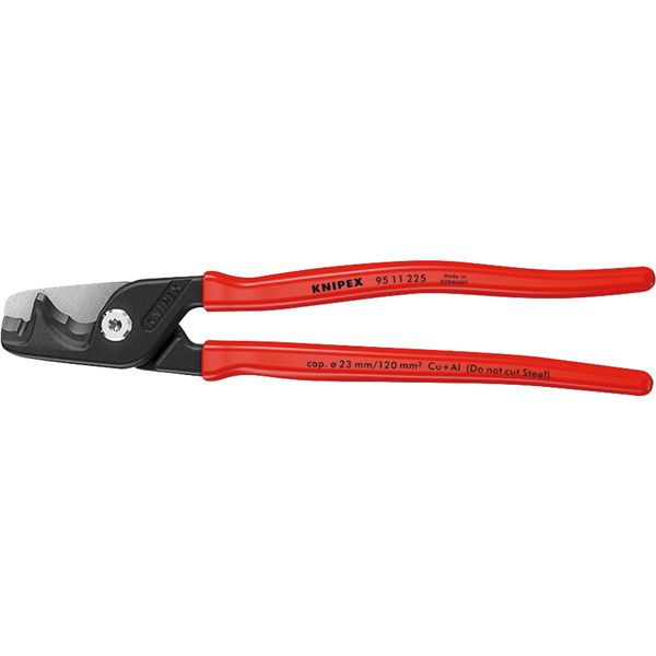 KNIPEX クニペックス ケーブルカッター ステップカットXL PVC 全長225mm 9511-225 KNIPEX クニペックス ケーブルカッター ステップカットXL PVC 全長225mm 9511-225