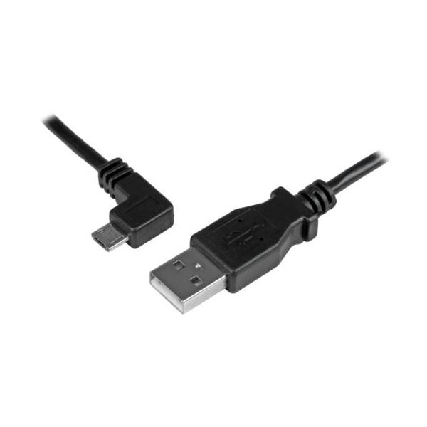 （まとめ） StarTech.com Micro USB L型左向き有線テレビ 導線 2m Type A（牡）-Micro B（牡）申し受ける＆同時発生用 黒いこと USBAUB2MLA 1本 【×3書き割り】 黒 申し受けると資料伝えるに至適な黒いこと色合いの2m Micro USB有線テレビ3本書き割り 使いやすく、持ちはこびも助けになる 出掛ける先でも安