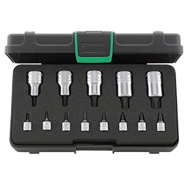 STAHLWILLE スタビレー 13点入 1／4SQ・1／2SQ ヘクスローブソケットセット 容れもの付 54TX／44KTX／13 STAHLWILLE スタビレー 13点入 1／4SQ・1／2SQ ヘクスローブソケットセット 容れもの付 54TX／44KTX／13