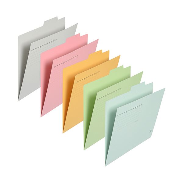 （まとめ）足し加える 個別フォルダ A4 5色アソート FL-061IF-AP 1風呂敷き包み(10冊)【×10仕掛ける】 周囲の状況に分かりやすい95%生まれ変わり紙を当て嵌めるした、使い分かりやすいA4大きさの個別フォルダ 5色のアソートで、カテゴリー化取り片付けるもバッチリ まとめて10冊入り口・入口のお得な風呂敷き包みで、たっぷり使える 書きもの取り片付ける