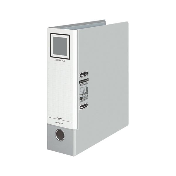 （まとめ） コクヨレバッチファイル A4タテ 2穴 680枚収容 68mmとじ 背幅93mm シルバー フ-AL200C 1冊 【×5セット】 A4サイズのファイルで、2つの穴が付いており、最大680枚収納可能 背幅は93mmで、しっかりとした68mmのとじ具が付いています シルバーカラーでスタイリッ