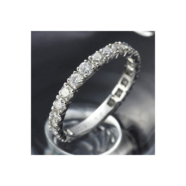 プラチナPt900 ダイヤリング 指輪 1ctエタニティリング 18号 (鑑別書付き) プラチナPt900 ダイヤリング 指輪 1ctエタニティリング 18号 (鑑別書付き)|夢の小屋