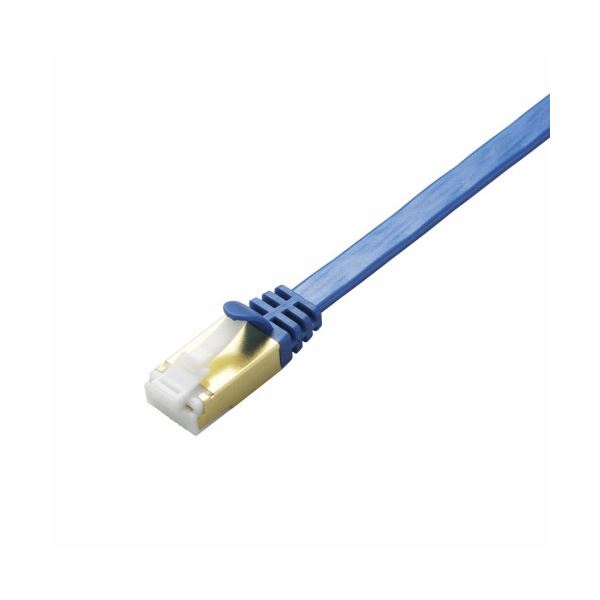 ELECOM() ツメ折れ防止フラットLANケーブル 配線 (Cat7準拠 LD-TWSFT/BM30 ネットワーク接続を安定させる 高速通信に最適 パソコン PC 周辺機器の進化形 折れにくいフラットLANケーブル 配線 (Cat7準拠)