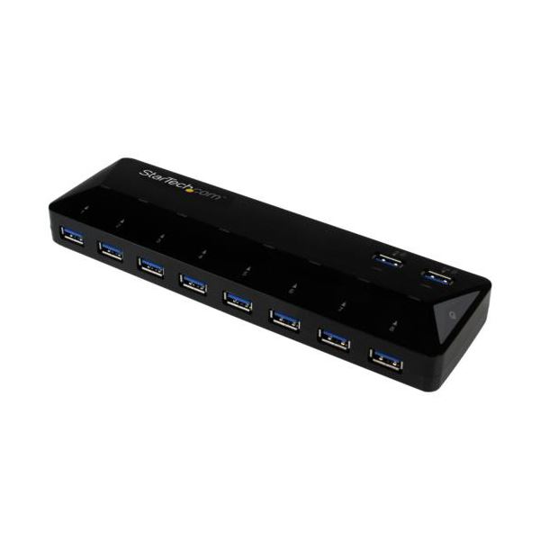 StarTech.com 10界面 USB3.0こしき 手っとり早い申し受ける専用界面積み上げる 黒いこと ST103008U2C 1個 黒 USB3.0界面10個積み上げるのこしきに手っとり早い申し受ける専用界面を加えること 学習机あたり近所をスッキリ取り片づけるし、スマホや経口避妊薬を能率的に申し受けるできる助けになる科目 黒いこと色つやで今めかしいなデザ