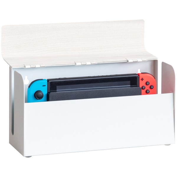 TEERゲーム機ケース 約幅28×奥行き9×高さ14cm ホワイト 完成品 白 スッキリ整理できる ティアーゲーム機の整理 収納 ケース 幅28cm×奥行き9cm×高さ14cmのホワイトカラー 完成品で手間いらず 白