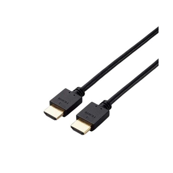 HDMIケーブル 配線 （HighSpeed HDMI） 2.0m ブラック RoHS指令準拠（10物質） CAC-HD1420BK/ID 1本 黒 長期供給を実現した高速HDMIケーブル 配線 最新のUL規格に対応し、RoHS指令準拠 信頼性抜群の2.0mブラックケーブル CAC-HD1420BK/ID 1本 黒