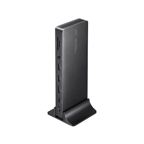 ドッキングステーション 4K HDMI×2画面出力 ACアダプタ付 USB-CVDK16 4K画質で2画面同時出力可能なUSB-Cドッキングステーション ACアダプタ付きで便利なHDMI接続も可能 デスク (テーブル 机) 周りをスッキリ整理し、作業効率をアップさせる便利アイテム