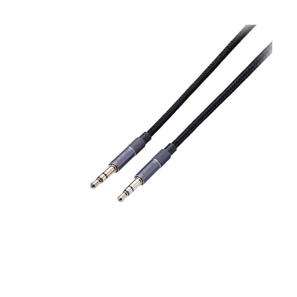 【5セット】 ステレオミニプラグ AUX オーディオケーブル 配線 φ3.5mm 1m 高耐久 ブラック AX-35MA10BKX5 黒 高品質な音楽体験を提供する、耐久性抜群のφ3.5mmステレオミニプラグ AUXオーディオケーブル 1mの長さで、ブラックカラーがスタイリッシュ 5セットでお得にご購