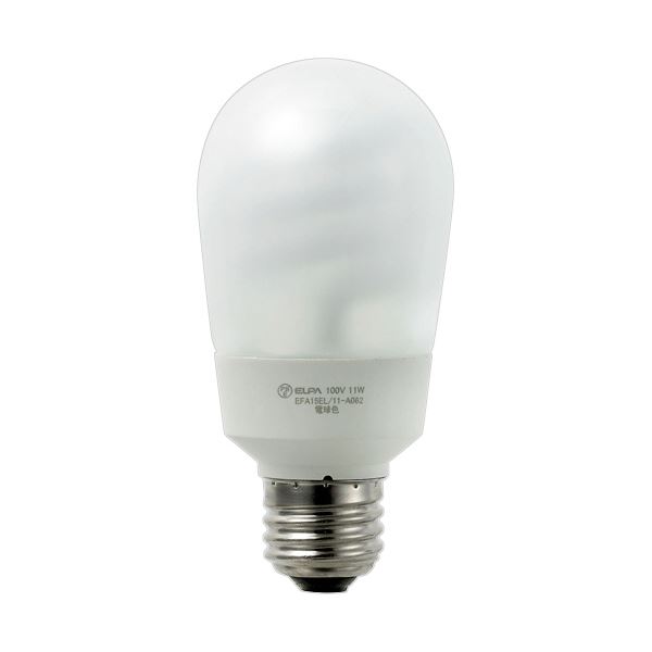 （まとめ） 白熱電球形螢光灯 60W形 3波長形 白熱電球色 EFA15EL／11-A062H 1個 【×5書き割り】 明るくて節電 60W形の螢光灯が3つの波長で光る 白熱電球色のEFA15EL／11-A062Hが1個書き割り×5でお得