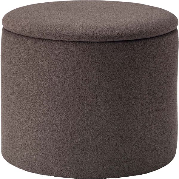 ラウンド整理 収納 スツール イス バーチェア 椅子 カウンターチェア チャコールグレー （約W45×D45×H37cm） 完成品 シックな雰囲気漂うスタイリッシュな収納スツール ラウンドデザインでお部屋をおしゃれに演出 グレーが空間を引き締め、収納力も抜群 座るだけでなく収