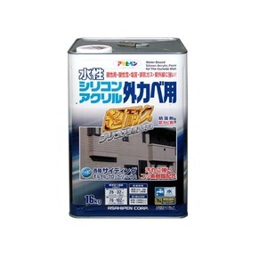 水性シリコンアクリル外かべ用 アイボリー 16KG 乳白色 外壁に最適な16kgの水性シリコンアクリル塗料、アイボリー色で美しい仕上がりを実現 の高品質塗料で外壁を長持ちさせよう 乳白色