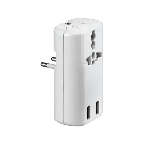 YAZAWA 海外用マルチ変換プラグ USB付3.1A 白 HPM83AWH USB充電器付きの海外対応マルチプラグ 3.1Aの高出力でスマホやタブレットも一気に充電 コンパクトで持ち運びも便利 白色で清潔感も抜群 海外旅行や出張に必須の便利アイテム