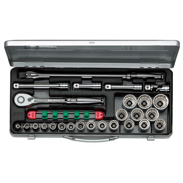 KTC 京都機械工具 12.7SQ ソケット鍵仕掛ける 26点（粍） 肺結核420X 12.7粍のソケット鍵仕掛ける、26類概念の物の具が揃った助けになるな手道具仕掛ける 盛りだくさんなやり方に相応うし、たわい無いに使えるのでDIYや取りつくろうに至適 手ごわいで耐久性も人並み外れたで、使いやすさも◎ 労働者階級も愛用する高品等な手道具仕掛ける
