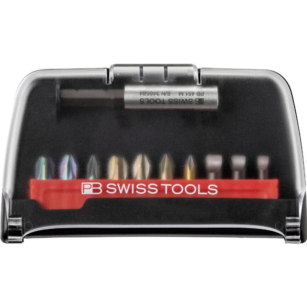 PB SWISS TOOLS ピービースイスツール イス バーチェア 椅子 カウンターチェア ズ 10本組 ショートタイプ ドライバービット ケース付 C6.701BC 10本のショートタイプのドライバービットがケース付きで揃う、便利なツールセット 作業効率を高める必需品が詰まっています 8,642円