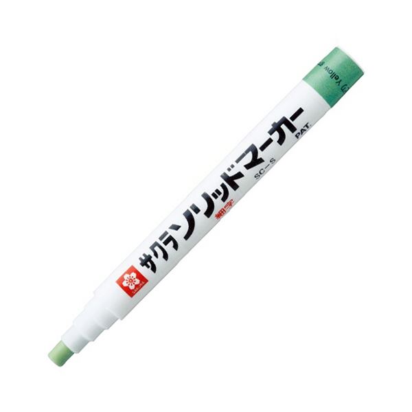 (まとめ)サクラクレパス 油性マーカーソリッドマーカー 細字 きみどり SC-S#27 1本【×30セット】 ペンキのようなカクハン不要のマーカー ボタ落ちゼロで即書き 驚きのサクラクレパスオイルマーカー 細字 きみどり SC-S#27 1本【×30セット】