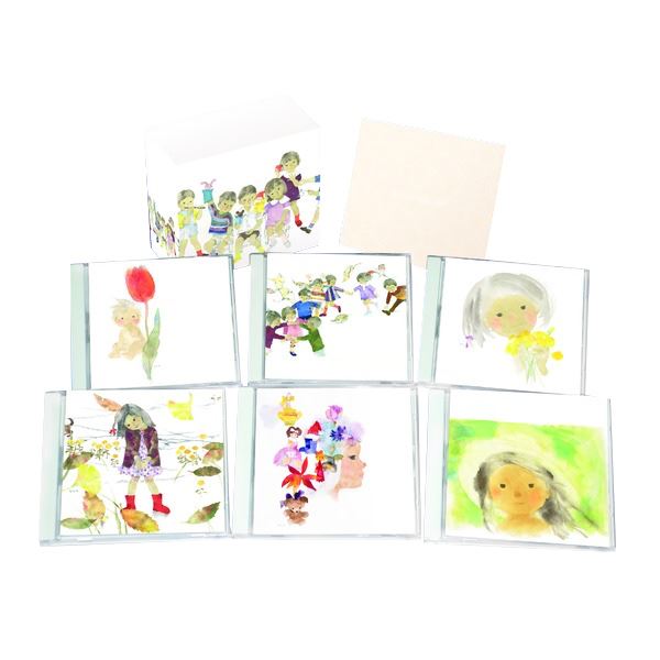 懐かしの童謡・唱歌 【CD6枚組 全120曲】 いわさきちひろ作水彩画ジャケット 別冊歌詞ブックレット カートンBOX付き 〔音楽〕 いわさきちひろの水彩画で彩る昭和の童謡・唱歌が詰まったCDセット 120曲を収録した6枚組CDと美しい絵のジャケット、歌詞ブックレット、カートン