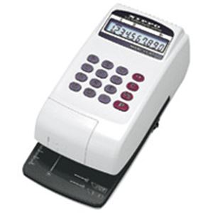 ニッポー 電子チェックライター FX-45 場所を取らない 軽量コンパクトで整理 収納 に最適 便利な事務用具 ニッポーの電子チェックライターFX-45