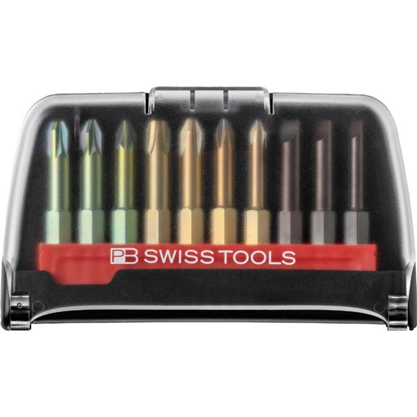 PB SWISS TOOLS ピービースイスツール イス バーチェア 椅子 カウンターチェア ズ 10本組 段付きビットセット ケース入 E6.701BC プロフェッショナルな作業に最適な10本の段付きビットがセットされたケース入りツールセット E6.701BC