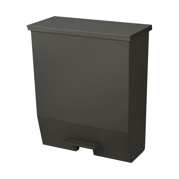 リスHOME＆HOME 通路で使えるペダルダストボックス 45L ダークグレー DS-980-145-5 1台 通路でも便利 45リットルのダークグレーのペダル式ゴミ箱 使いやすいペダルで手を汚さずにゴミ捨てができる 清潔で便利なアイテム