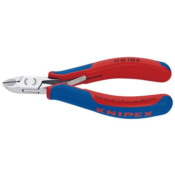KNIPEX クニペックス 7702-120H 超硬刃 エレクトロニクスニッパー 工具 ツール DIY 作業工具 道具 ニッパー 信頼性とパフォーマンスを追求したプロフェッショナルなエレクトロニクスニッパー 最高品質の超硬刃を採用し、カッティングプライヤーとしての能力を最大限に引き