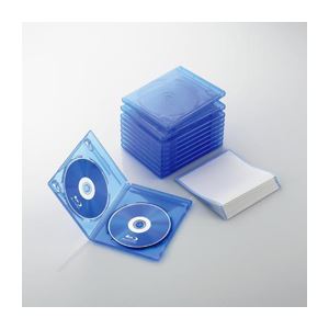 （まとめ） Blu-rayディスクケース（2枚整理 収納 タイプ） CCD-BLU210CBU【×3セット】 デジタルエイジの宝庫 最新メディアを整理 収納 するブルーレイディスクケース（2枚整理 収納 タイプ）×3セット です