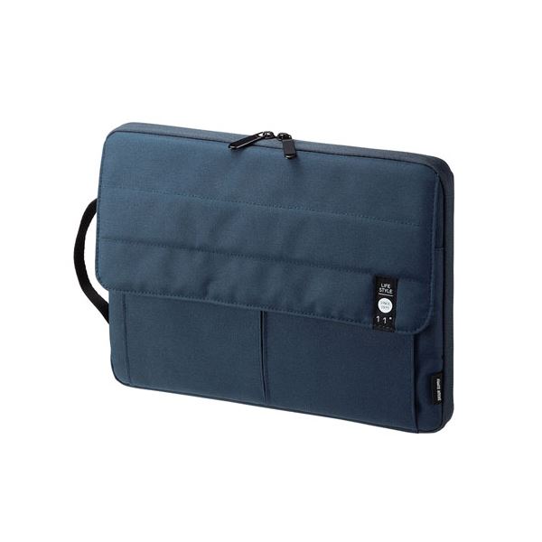 （まとめ） カジュアルPC パソコン インナーケース（11.6型ワイド） IN-CA11NV 【×3セット】 スタイリッシュなデザインにアクセサリーポケットを備えた、便利なカジュアルPC パソコン インナーケース（11.6型ワイド）3個セット