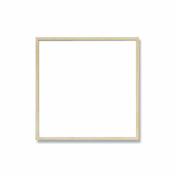 〔 角額 〕細い木製正方形額 300角 300×300mm 乳白 壁掛けひも 紫外線から作品を守るUVカットアクリル付き 9102 多目的に活躍 木製正方形額・壁掛けひも・UVカットアクリル付きで作品を守る 美しい乳白色 300角(300×300mm)の角額 6,971円