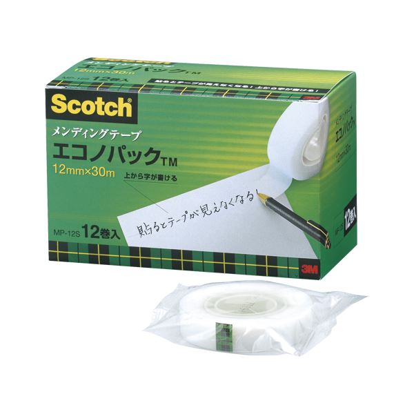 （まとめ） 住友スリーエム スコッチ(R)メンディングテープ エコノパック(TM)製品 （小巻）巻芯径25mm MP-12S 12巻入 【×2セット】 住友スリーエムのスコッチメンディングテープエコノパック小巻12巻入りは、目立たず美しい仕上がりを実現 便利なサイズで使いやすく、お得