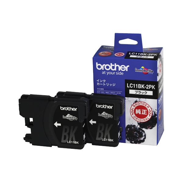（まとめ） 茶飲み友だち BROTHER インキ薬莢 お徳用 まとめ買い 黒 LC11BK-2PK 1箱（2個） 【×3仕掛ける】 高特性なインキ薬莢をお得に 2個入り口・入口の黒インキ薬莢が3仕掛けるで手に入る インキ薬莢 完全無欠インキ薬莢 お徳用 黒 LC11BK-2PK 1